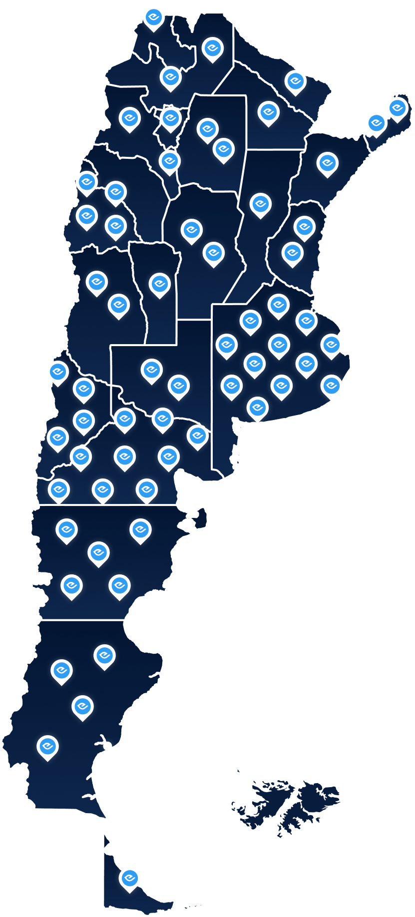 Mapa asociaciones y círculos médicos